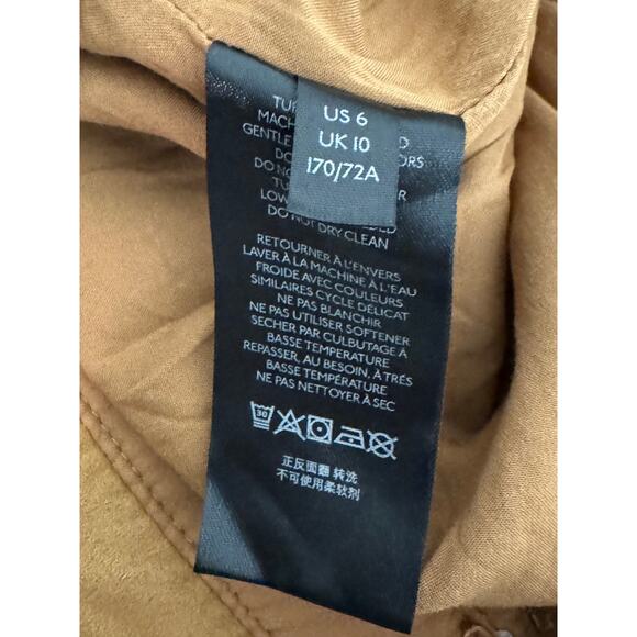 New ~ FREE PEOPLE ~ Nightfall Vegan -Suede Pants Size 6 GORGEOUS FALL - Picture 6 of 9